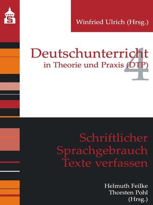 cover image of Schriftlicher Sprachgebrauch. Texte verfassen